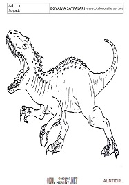 jurasic-world boyama sayfaları